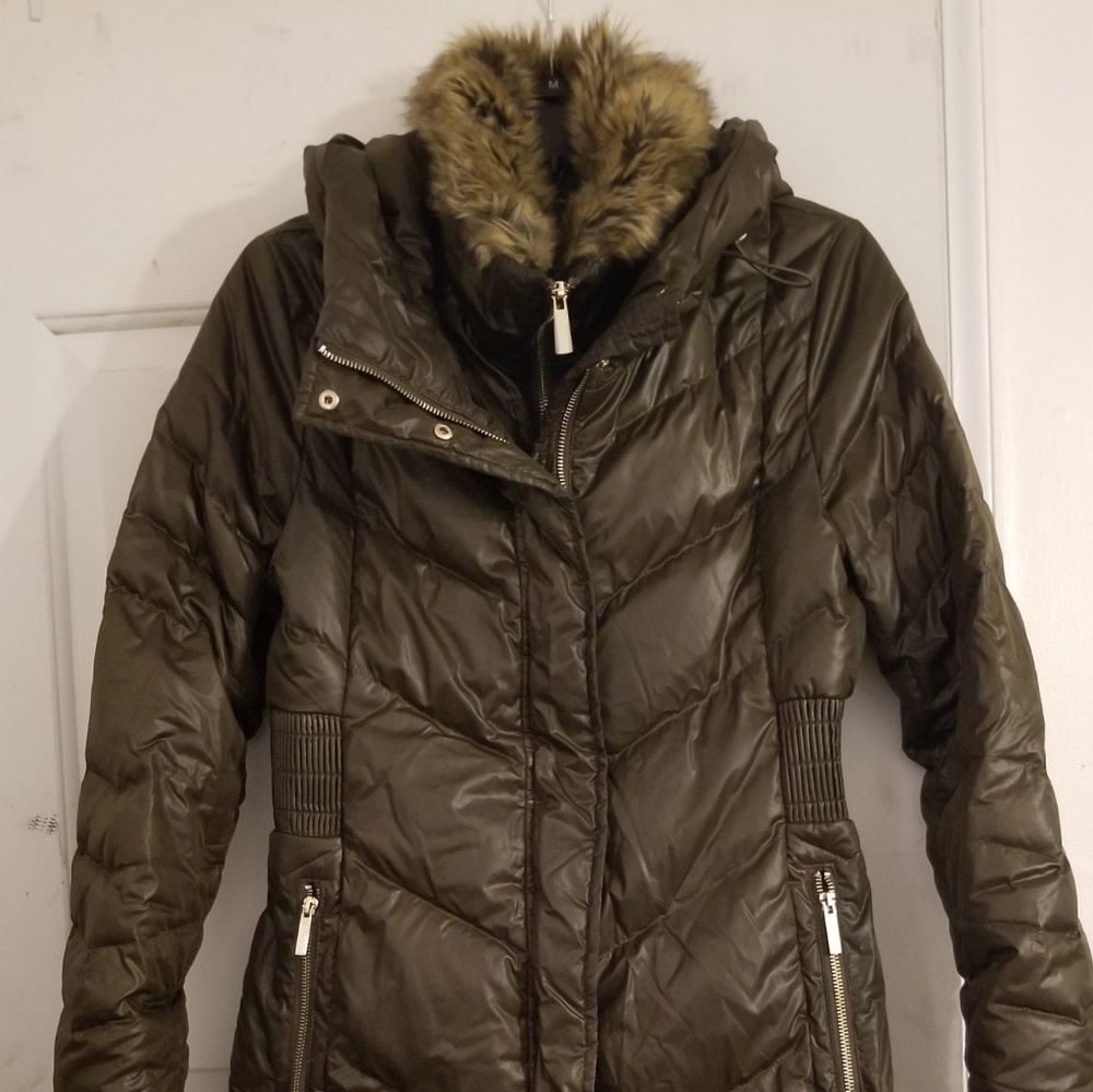 French Connection Long Down Jacket - Picture 6 of 7